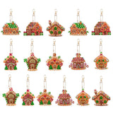 12/16Pcs/Set-Animal-Double Side Drill-Diamond Keychain