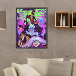 Disneyland Villains-Full Round Diamond Painting-30x40cm
