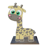 Owl-Single Side Drill-Wooden Diamond Desktop Ornament