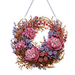 Flower Garland-Single Side Drill-Diamond Pendant