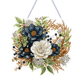 Flower Garland-Single Side Drill-Diamond Pendant