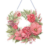 Flower Garland-Single Side Drill-Diamond Pendant