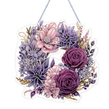 Flower Garland-Single Side Drill-Diamond Pendant