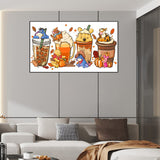 Winnie the Pooh-Full Round Diamond Painting-70x40cm-Large Size
