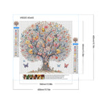 Butterfly Tree-Full Round Diamond Painting-40x40cm