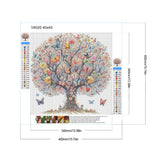 Butterfly Tree-Full Round Diamond Painting-40x40cm
