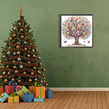Butterfly Tree-Full Round Diamond Painting-40x40cm