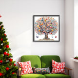 Butterfly Tree-Full Round Diamond Painting-40x40cm