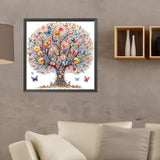 Butterfly Tree-Full Round Diamond Painting-40x40cm