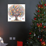 Butterfly Tree-Full Round Diamond Painting-40x40cm