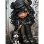 Steampunk Girl-Full Round Diamond Painting-30x40cm