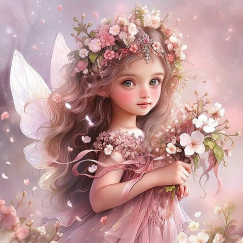 Fantasy Girl-Full Round Diamond Painting-50x50cm