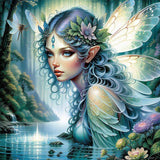 Fantasy Girl-Full Round Diamond Painting-50x50cm