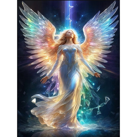 Angel Girl-Full Round Diamond Painting-30x40cm