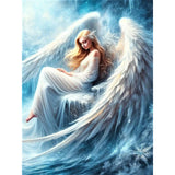 Angel Girl-Full Round Diamond Painting-30x40cm