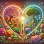 Heart Tree-Full Round Diamond Painting-30x30cm