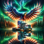 American Eagle-Full Round Diamond Painting-30x30cm