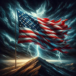 American Eagle-Full Round Diamond Painting-30x30cm