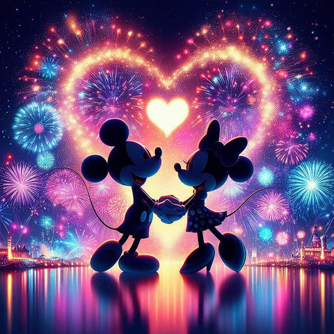 Mickey-Full Round Diamond Painting-30x30cm