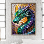 Dragon-Full Round Diamond Painting-30x40cm