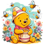 Winnie The Pooh-Full Round Diamond Painting-30x30cm