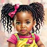 Life of Pets Girl-Full Round Diamond Painting-30x30cm