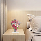 Flower Cross-Single Side Drill-Acrylic Diamond Desktop Ornament