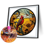 Cardinal-Full Round Diamond Painting-30x30cm