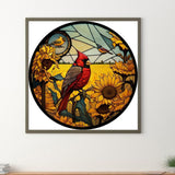 Cardinal-Full Round Diamond Painting-30x30cm
