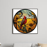 Cardinal-Full Round Diamond Painting-30x30cm