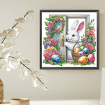 Garden Rabbit-Partial Special Diamond Painting-30x30cm