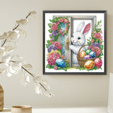 Garden Rabbit-Partial Special Diamond Painting-30x30cm