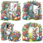 Garden Rabbit-Partial Special Diamond Painting-30x30cm