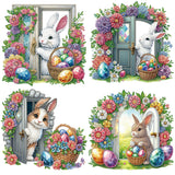 Garden Rabbit-Partial Special Diamond Painting-30x30cm