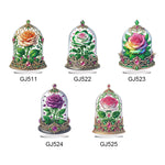 Rose Crystal Box-Single Side Drill-Acrylic Diamond Desktop Ornament