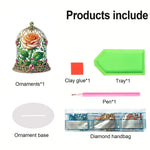 Rose Crystal Box-Single Side Drill-Acrylic Diamond Desktop Ornament
