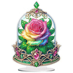 Rose Crystal Box-Single Side Drill-Acrylic Diamond Desktop Ornament
