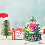 Rose Crystal Box-Single Side Drill-Acrylic Diamond Desktop Ornament