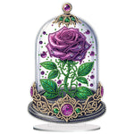 Rose Crystal Box-Single Side Drill-Acrylic Diamond Desktop Ornament
