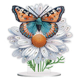 Flower Butterfly-Single Side Drill-Acrylic Diamond Desktop Ornament
