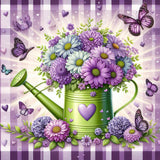 Flower-Full Round Diamond Painting-30x30cm