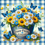 Flower-Full Round Diamond Painting-30x30cm