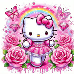 Cartoon-Full Round Diamond Painting-30x30cm