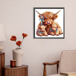 Animal Yak-Full Round Diamond Painting-30x30cm