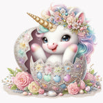 Jeweled Dinosaur Egg-Full Round Diamond Painting-30x30cm