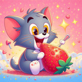 Tomcat-Full Round Diamond Painting-30x30cm