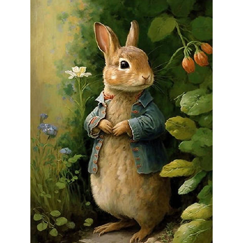 Easter Bunny-Full Round Diamond Painting-30x40cm