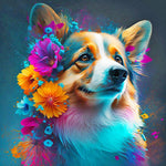 Dog-Full Round Diamond Painting-30x30cm