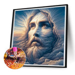 Cloud Jesus-Full Round Diamond Painting-30x30cm