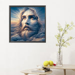 Cloud Jesus-Full Round Diamond Painting-30x30cm